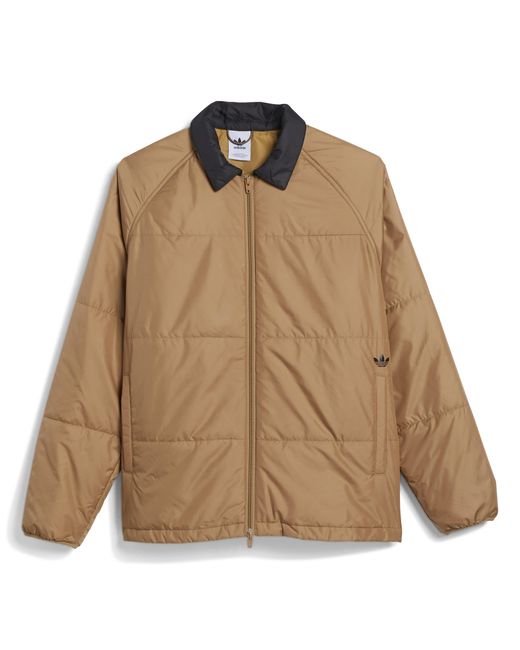 Adidas Brown Coach Quilted Jacket for men