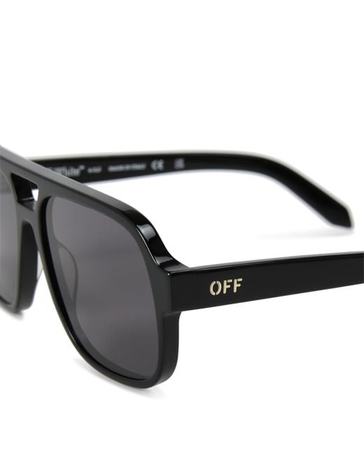 Off-White c/o Virgil Abloh Gray Off Forks Sunglasses 99