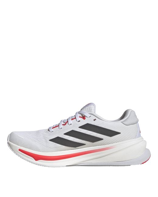 Adidas White Supernova Rise 2 Running Low-Top Trainers