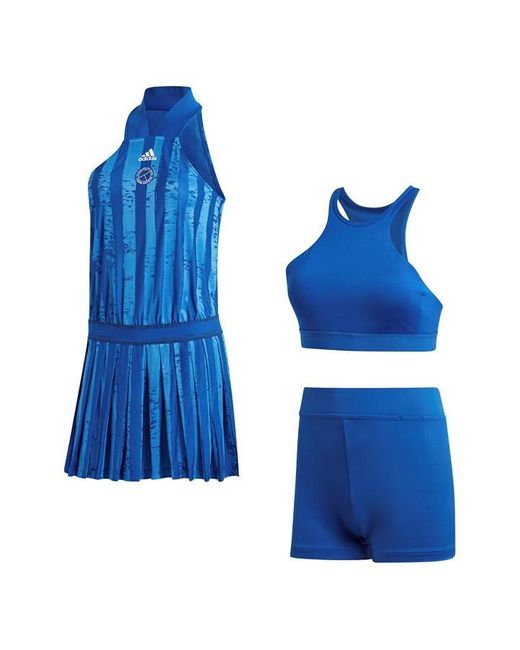 Adidas Blue All-in-one Tennis Dress Female
