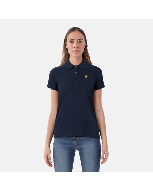 Lyle & Scott Blue Short-Sleeve Polo Shirt