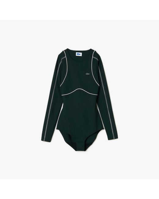 Lacoste Green X Eleven By Venus Long Sleeve Bodysuit