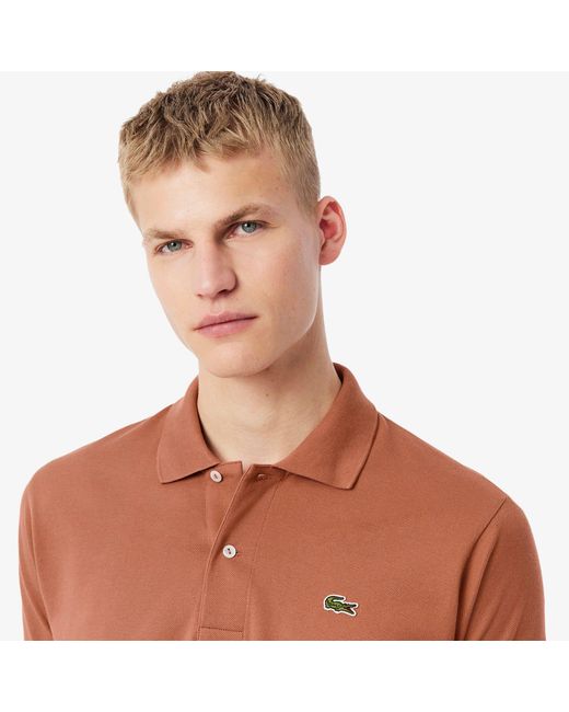 Lacoste Orange Classic Fit L.12.12 Original Polo Shirt for men