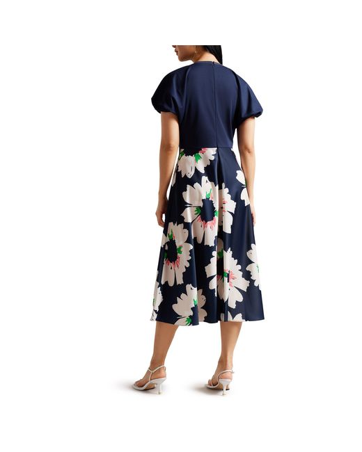 Ted Baker Blue Daysiah A Line Dress