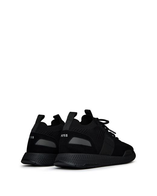 Boss Black Titanium Runn Knit Trainers for men