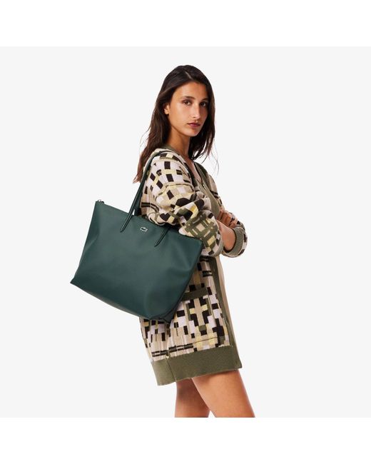 Lacoste Green Large Tote Bag