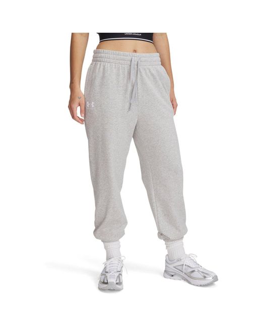Under Armour Gray Ua Rival Terry Jogger Joggers