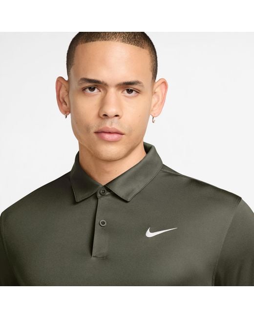 Nike Green Short Sleeve Performance Polo Shirt for men