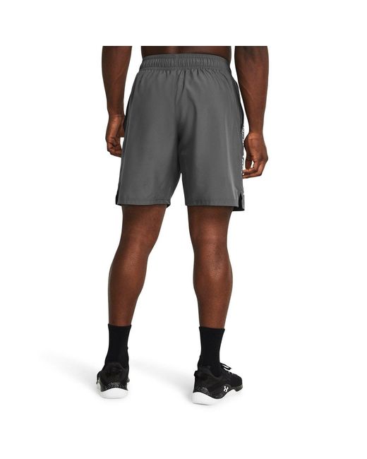 Under Armour Gray Ua Tech Woven Wordmark Shorts for men
