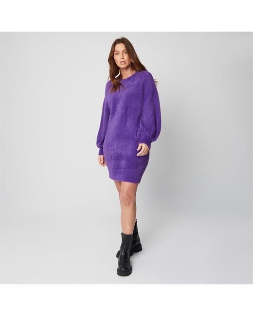 Be You Jumper Dress in Purple Lyst UK