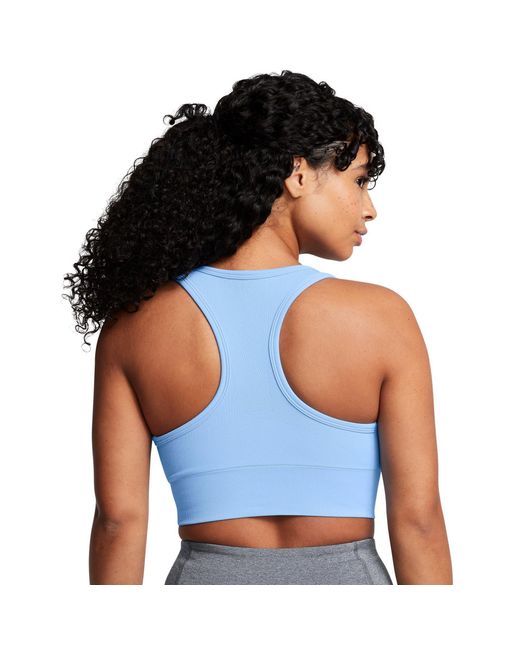 Under Armour Blue Vanish Seamless Medium Impact Sports Bra