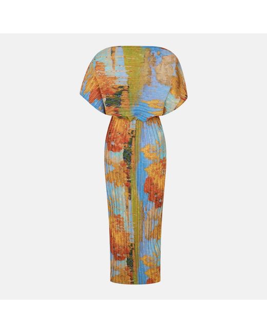 Never Fully Dressed Blue Artist Tilly Artistic Pattern Long Maxi Dress
