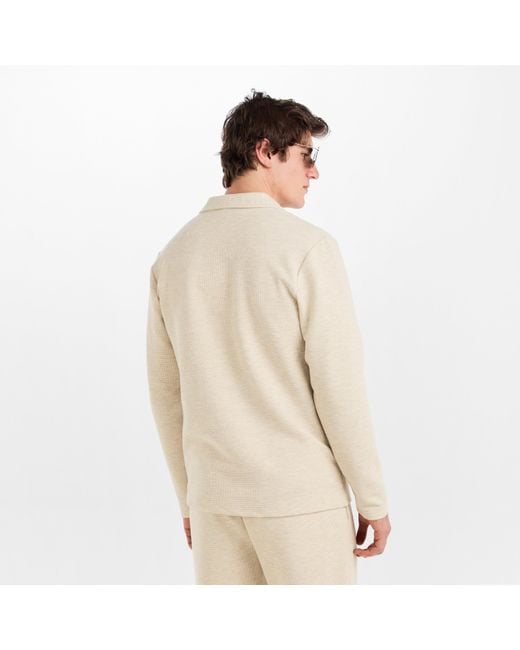 PREVU Natural Altius Long Sleeve Polo Shirt for men