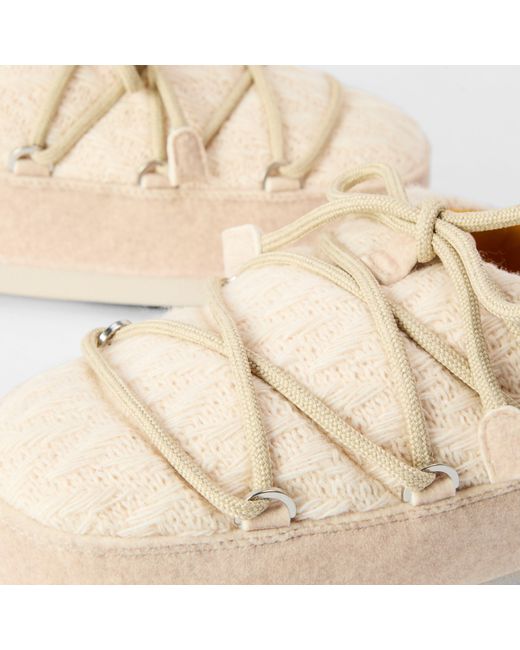 Moon Boot Natural Knitted Snow Boots