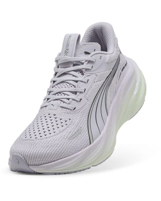 PUMA White Magnify Nitro 3 Running Shoes
