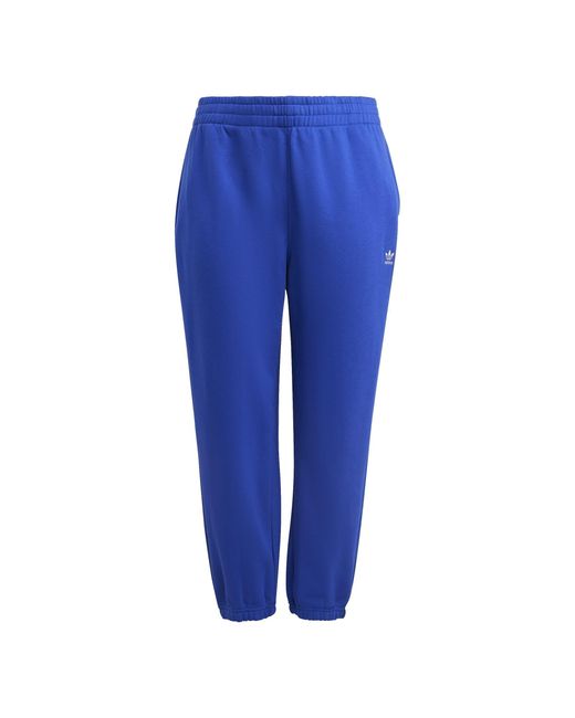 Adidas Originals Blue Adidas Essentials Plus Size Fleece Joggers