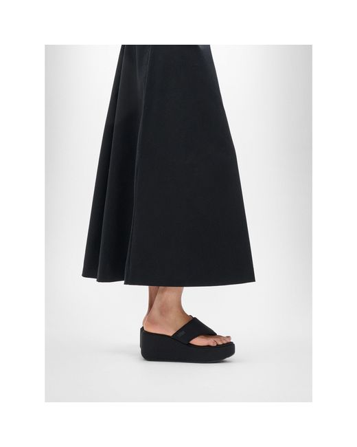 Fitflop Black Platforms Wedge Sandals