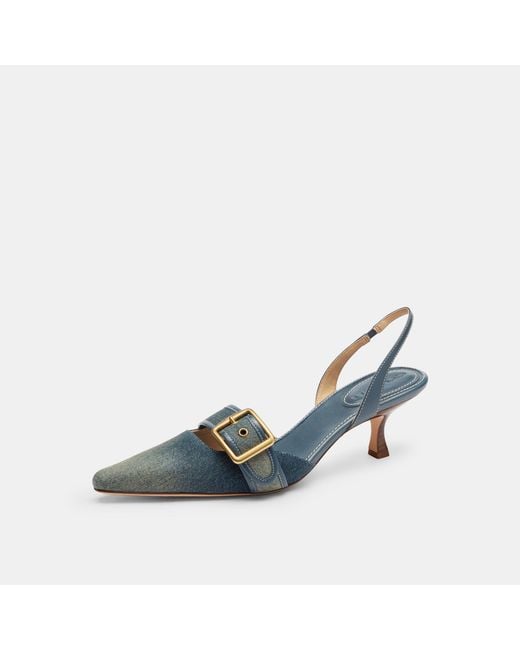 COACH Blue Slingbacks