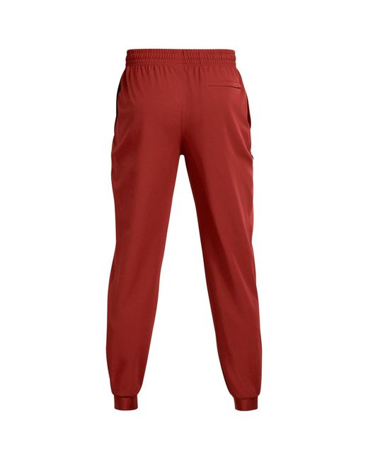 Under Armour Red Unstoppable Closed Hem Woven Joggers for men