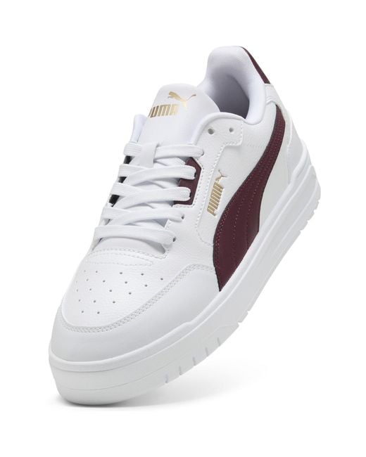 PUMA White Shuffle Downtown Low-Top Trainers for men