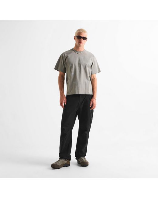 Roa Black Crimp Parachute Pants for men
