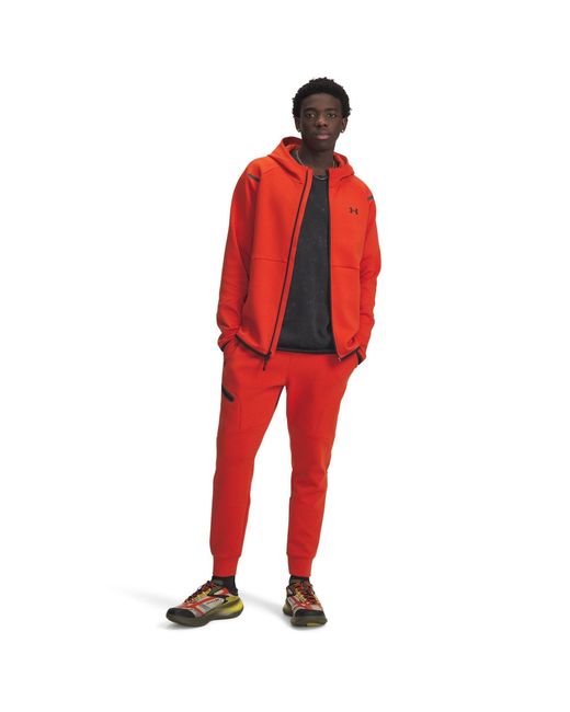 Under Armour Red Unstoppable Fleece Joggers Surplus for men