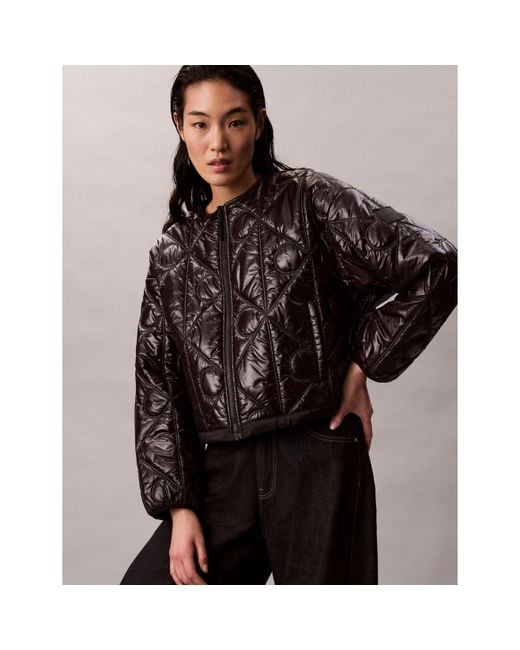 Calvin Klein Black Quilted Jacket