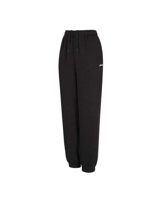Slazenger 1881 Black Closed Hem Fleece Pants