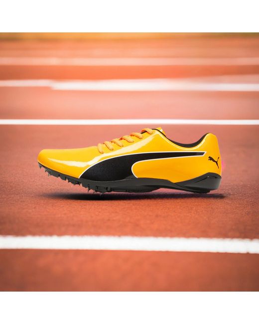 PUMA Yellow Evospeed Prep Sprint 3.5 Track Running Spikes for men