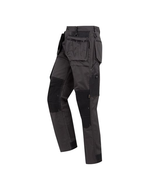 Regatta Black Incursion Workwear Trousers (Regular Leg) for men