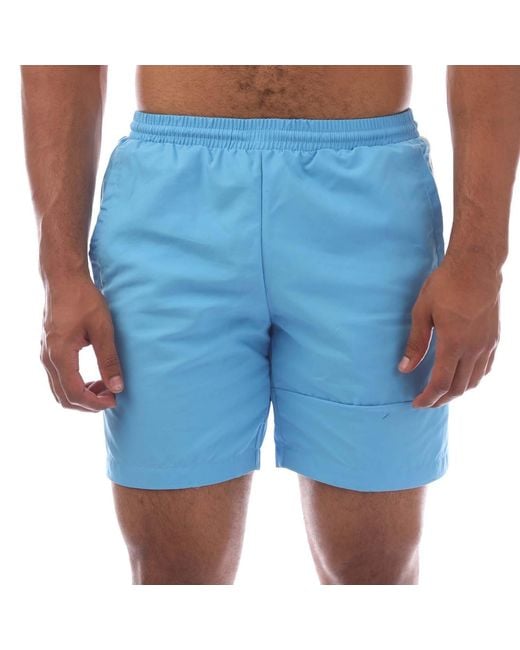Adidas Originals Blue Lock Up Swim Shorts for men