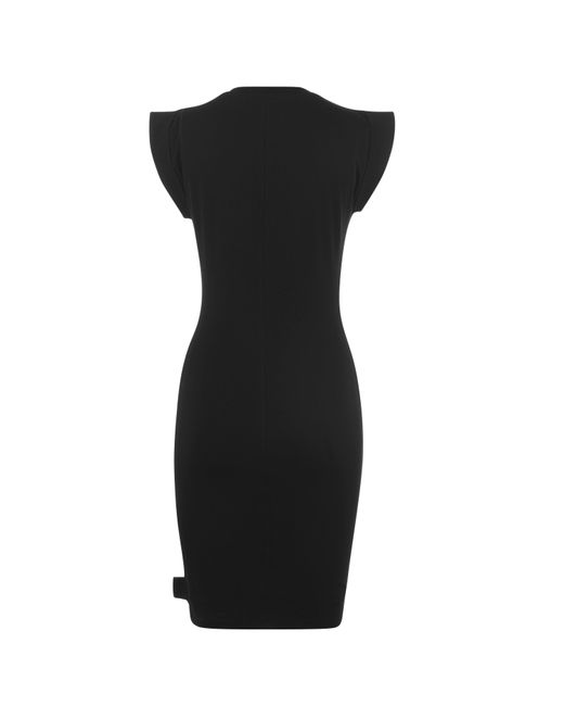 Versace Jeans Couture Black Jersey Basic Logo Dress