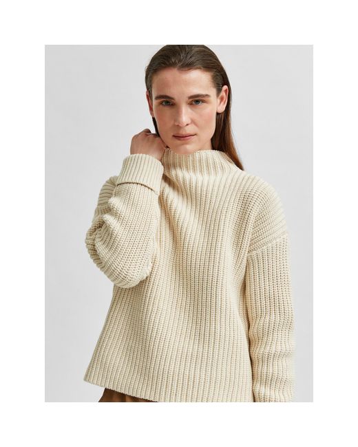 SELECTED Natural Selma Knit