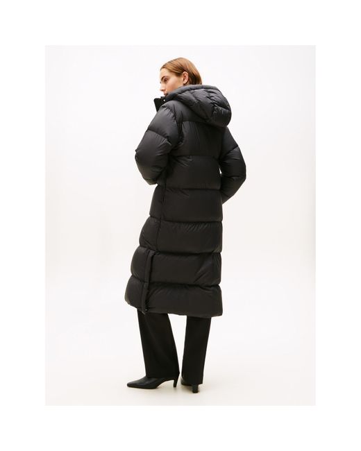 Tommy Hilfiger Black Down Long Puffer Jacket