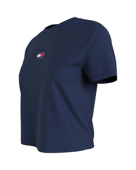 Tommy Hilfiger Blue Centre Badge T Shirt