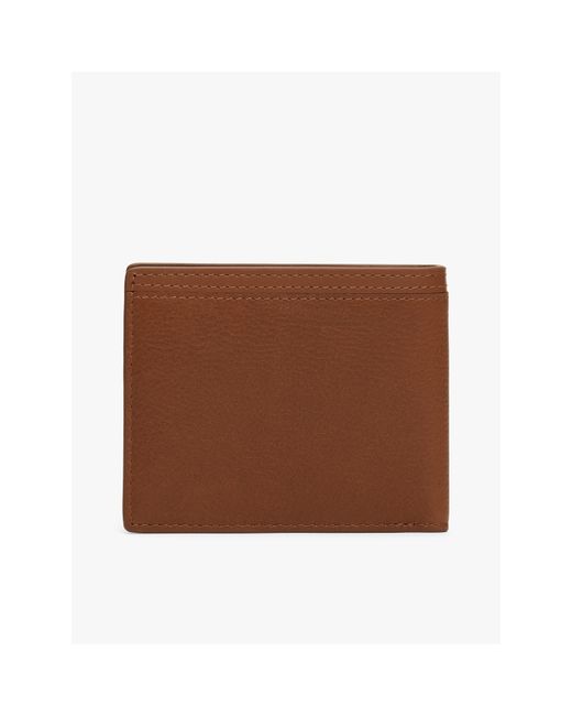 Tommy Hilfiger Brown Corp Leather Bifold Wallet for men