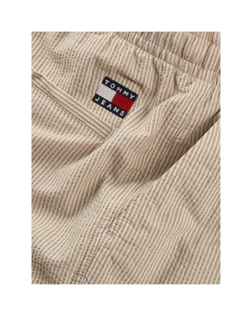 Tommy Hilfiger Natural Seersucker Tracksuit Shorts for men