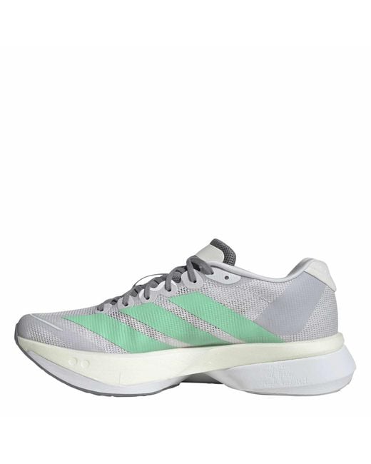 Adidas Green Adizero Boston 13 Road Running Shoes