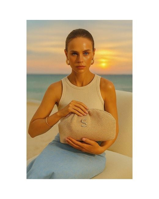 Sorena Natural Clutch Bag