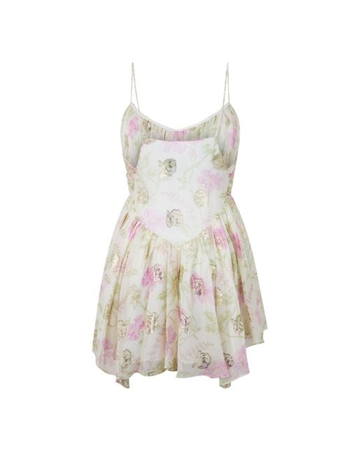 LoveShackFancy White Clairo Mini Dress