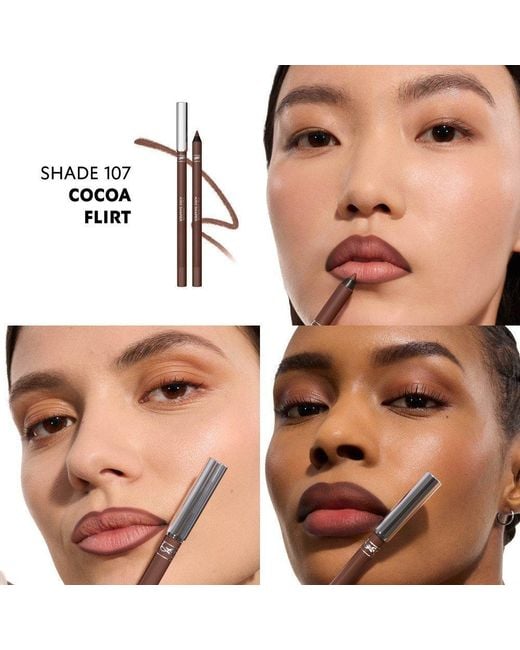 Saint Laurent Brown Ysl Lovenude Kiss Shaper Sculpting Lip Liner