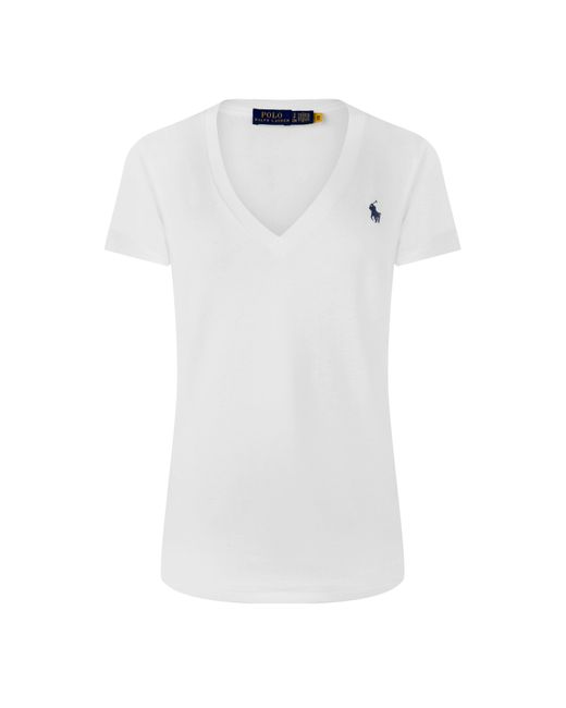 Polo Ralph Lauren White V-Neck T-Shirt