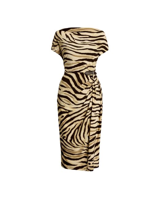 Ralph Lauren Metallic Hullen A Line Dress