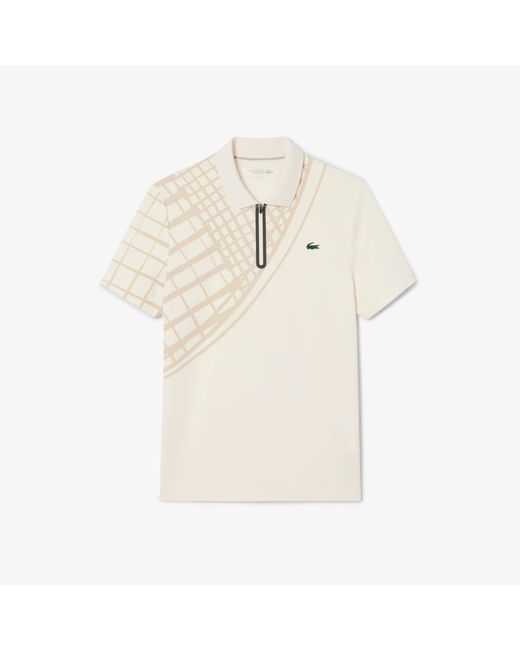 Lacoste Natural Us Open Short-Sleeve Performance Polo Shirt for men