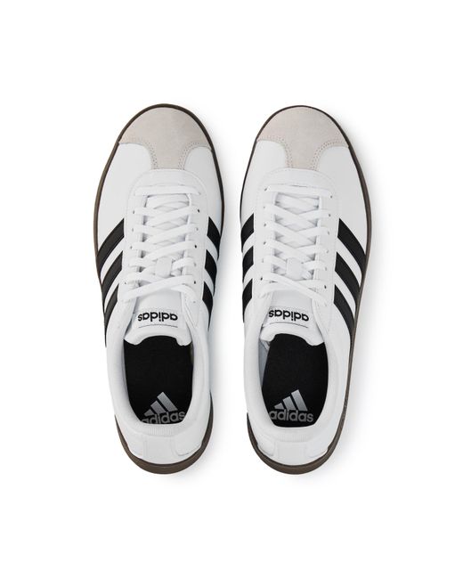 Adidas White Vl Court Base Shoes