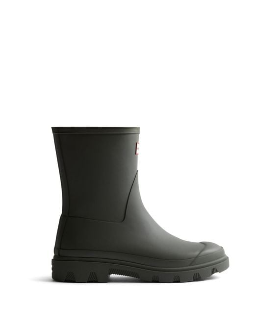 Hunter Black Downpour Short Boot for men