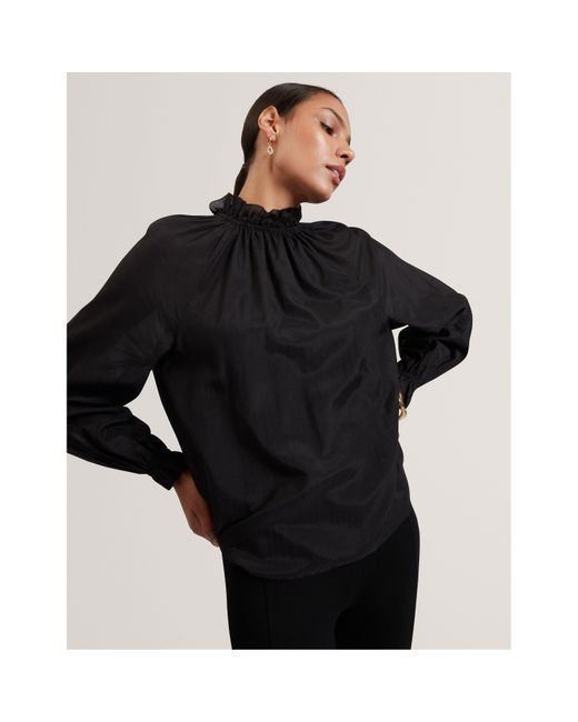 Ted Baker Black Long Sleeve Blouse