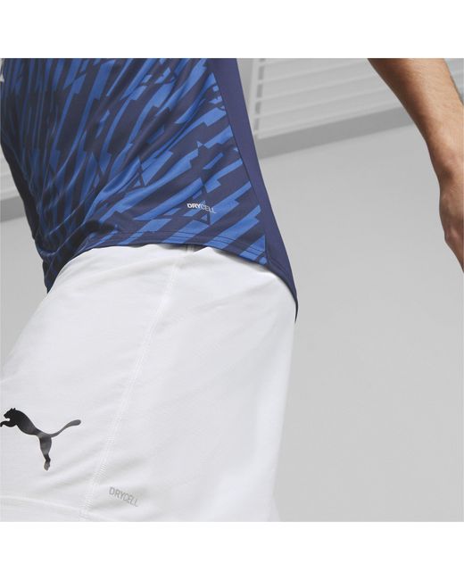 PUMA Blue Short-Sleeve Performance T-Shirt for men