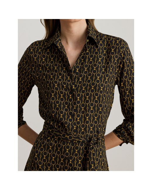 Ralph Lauren Black Karalynn Wrap Dress
