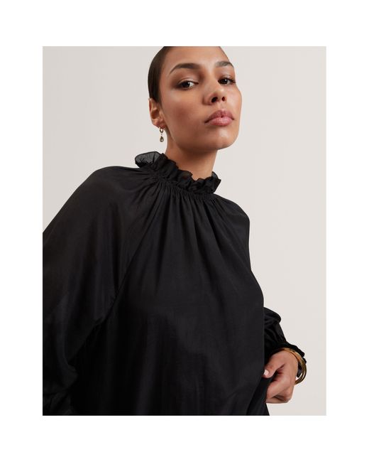 Ted Baker Black Long Sleeve Blouse